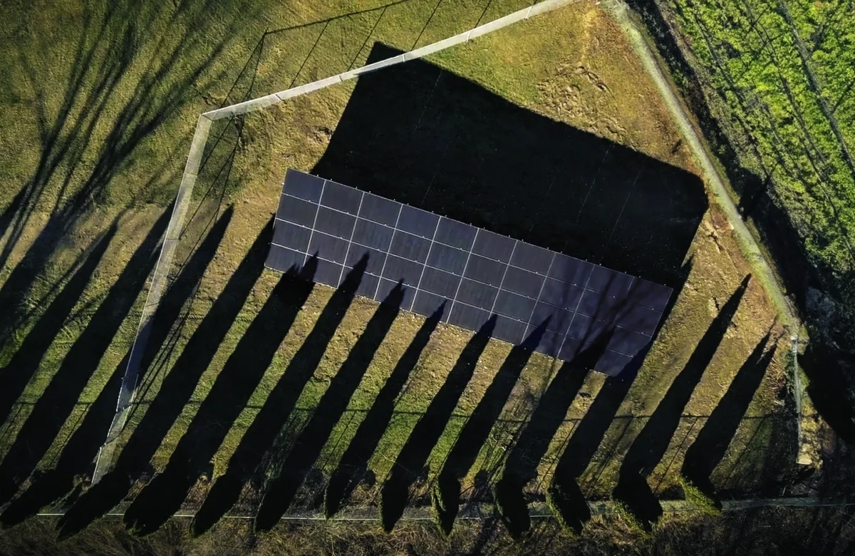 ground solar panels system