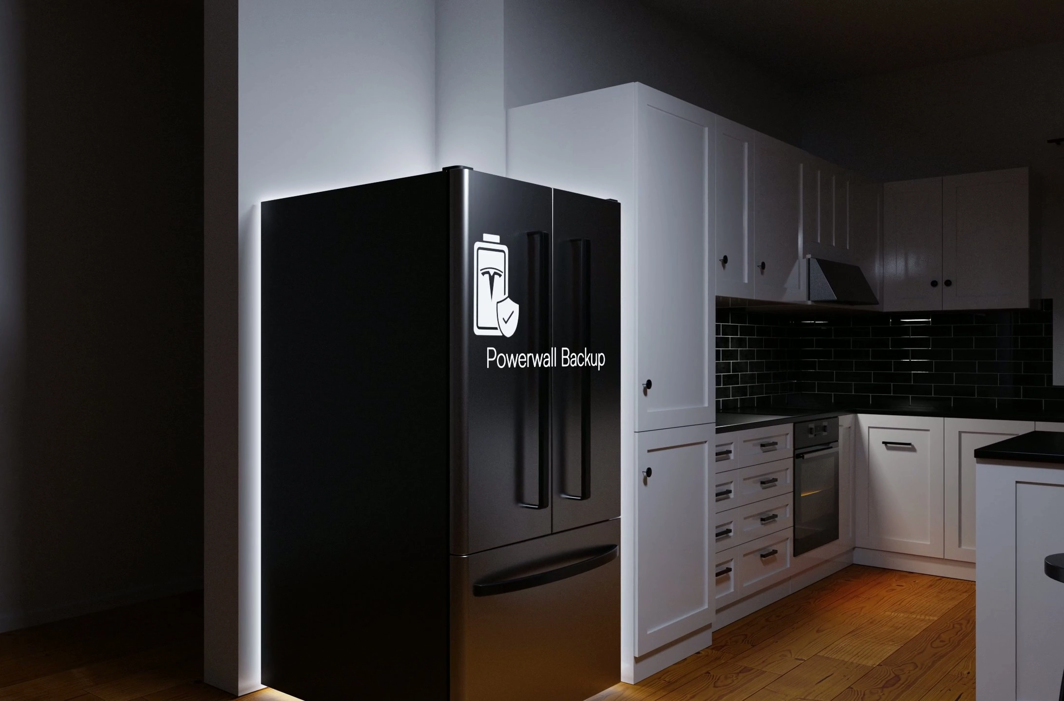 home device powered battery outage dark
